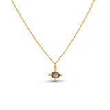 Itsy Bitsy Labradorite Gold Plated Necklace