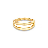 Liv Bentley Double Band Gold Plated Ring