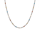 Willow Multi Coloured Silver and Gold Plated Necklace