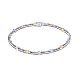 Mirage Pastel Silver Bracelet