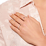 Aster Silver Ring - Carnelian