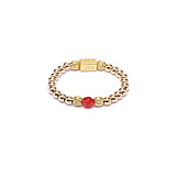 Aster Gold Ring - Carnelian