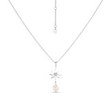 Wish Upon A Star Pearl Silver Necklace