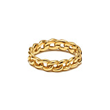 Outlet NU & MII Dainty 90s Chain Gold Plated Ring