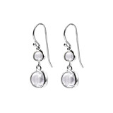 Crystal Dangle Earrings - Choice of Colour