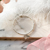 Treasured Silver Bracelet - Baby Girl & Initial