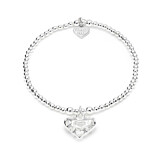 Anna Bella Silver Charm Bracelet - Multi Heart