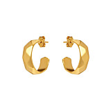 NU & MII Grace Gold Plated Hoop Earrings