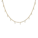 Outlet NU & MII Pearl Drop Gold Necklace