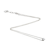 Tiny Boxed Star Silver Necklace
