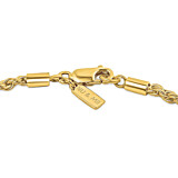 NU & MII Rope Chain Gold Plated Necklace