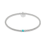 Aster Silver Bracelet - Turquoise