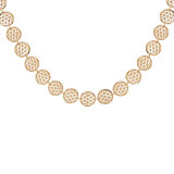 Outlet Flower of Life Gold Linked Necklace