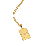 Gala Personalised Birth Date Gold Plated Necklace