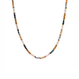 Shimmer Gold-Plated Crystal Necklace