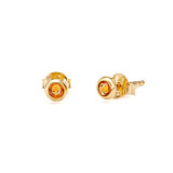 Outlet NU & MII Anya Amber Stud Gold Earrings