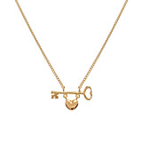 Outlet Key to Your Heart Gold Necklace