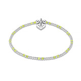 Neon Yellow Silver Stack