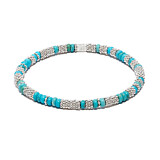 Goa Silver and Turquoise Bracelet