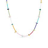 Summer Rainbow Silver Necklace
