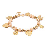 Sumba Multi Charm Gold Plated Bracelet