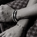 Outlet NU & MII Semi - Precious Cross Friendship Gold Bracelet - Red