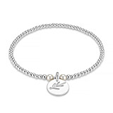 Hera Pearl Personalised Silver Charm Bracelet