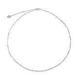 Dainty Silver Necklace - Pearl