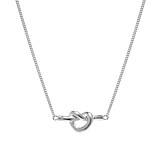 Love Knot Silver Necklace