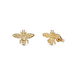 Outlet Tiny Bee Gold Stud Earrings