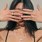 NU & MII Seville Silver Ring - Pearl
