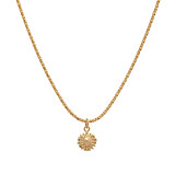 Outlet Sunflower Gold Plated Necklace