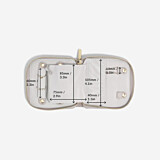 Stackers Compact Jewellery Roll – Taupe