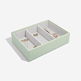 Stackers Sage Green Classic Set of 3 Jewellery Box