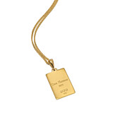 Gala Personalised Birth Date Gold Plated Necklace