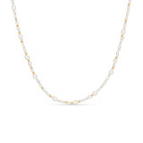 Aphrodite Pearly Crystal Gold Plated Necklace