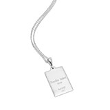 Gala Personalised Special Date Silver Necklace