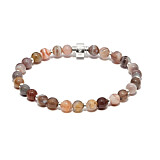 Precious Silver Bracelet - Botswana Agate