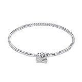 Santeenie Silver Charm Bracelet - Love