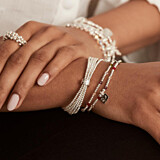Sparkle Gold Plated Charm Bracelet - Engraved Initial