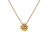 Outlet Affirmation Gold Plated Necklace - Choice of Quote