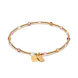 Personalised Blossom Mirage Gold Plated Bracelet