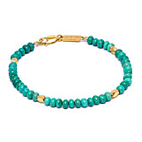 NU & MII Boho Gold Bracelet - Ocean Blue