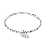 Santeenie Silver Charm Bracelet - Owl