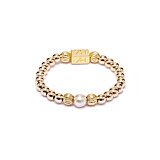 Aster Gold Ring - Pearl