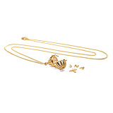 Keepsake Locket Gold Plated Necklace - Initials