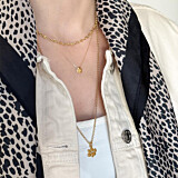 Paw Charm Gold Plated Necklace