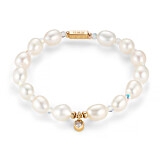 Devotion Pearl Personalised Gold Plated Stack