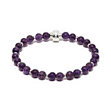 Precious Silver Bracelet - Amethyst