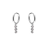NU & MII Vida Hoop Silver Earrings